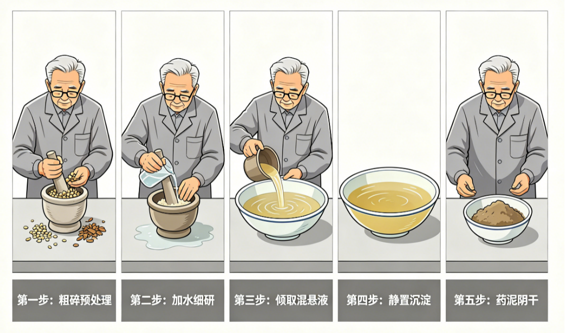 一碗清水，磨药本心&mdash;&mdash;中药古法炮制「水飞」