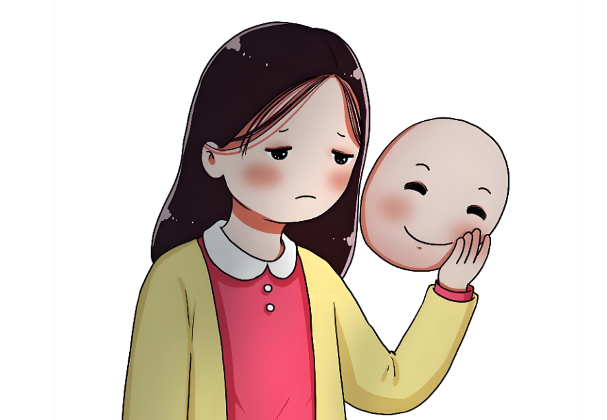 笑容后面的抑郁